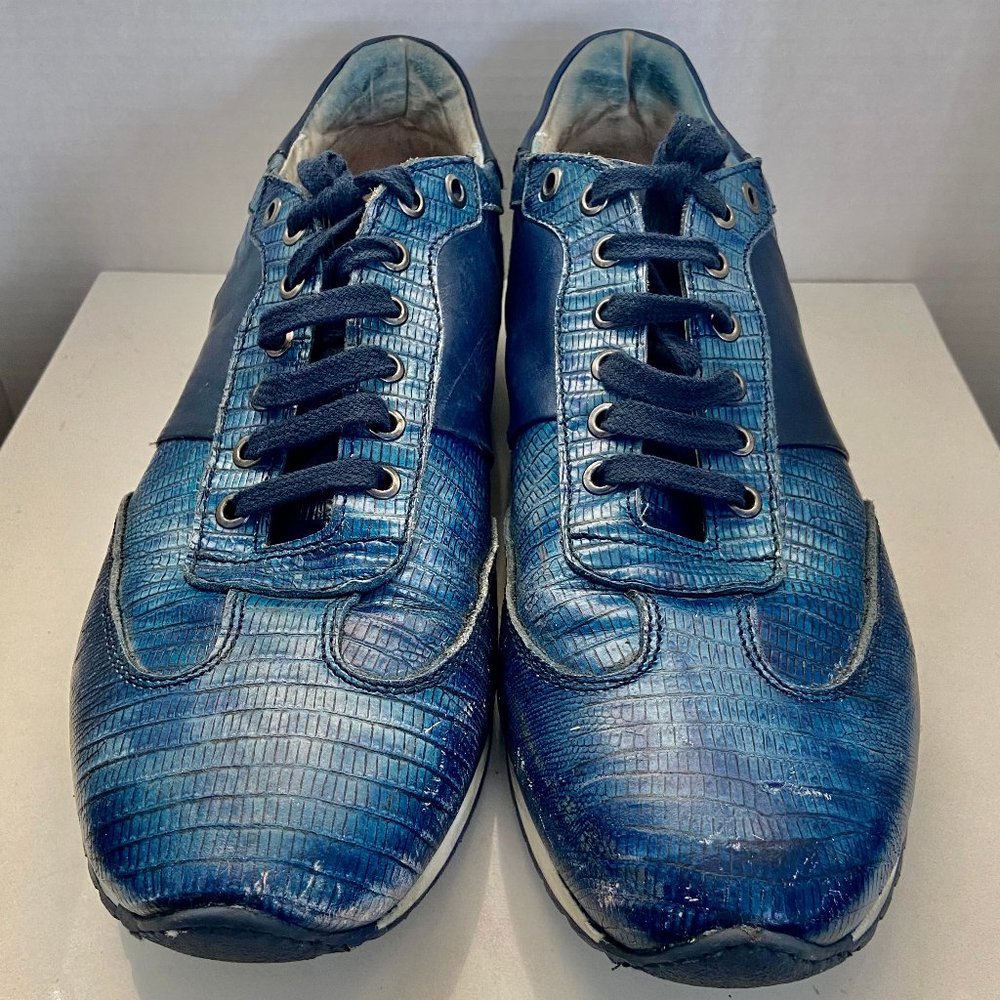 INTENSI - Cobalt Blue - Wingtip Oxford casual Shoe - 44 EU (10.5 - 11 US) - Picture 3 of 15